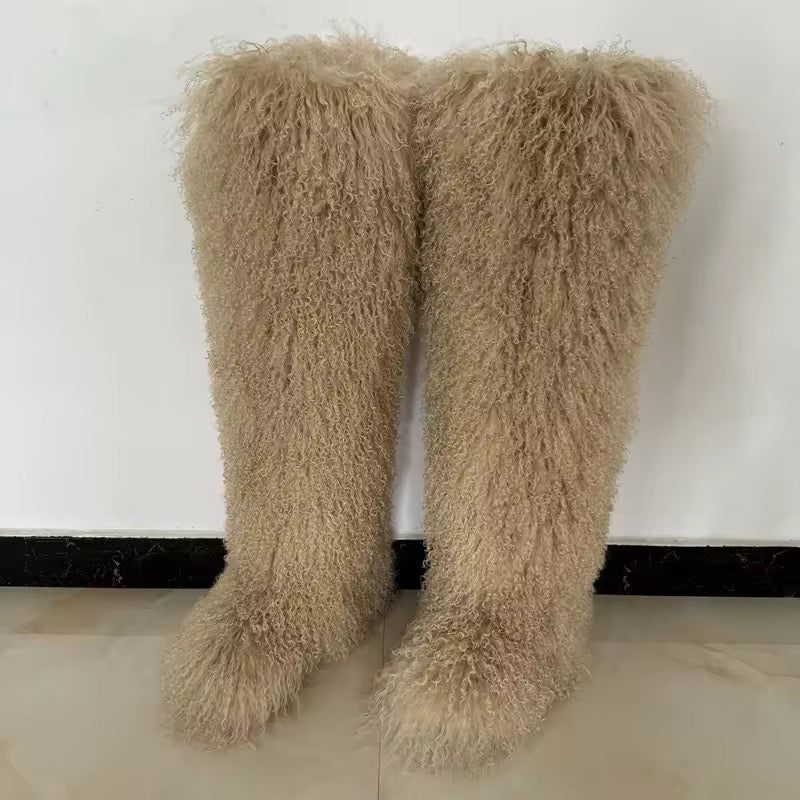 Mongolian Knee high boots