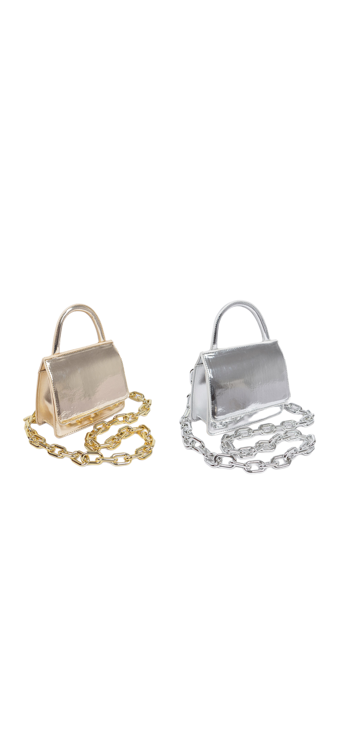 metallic tote