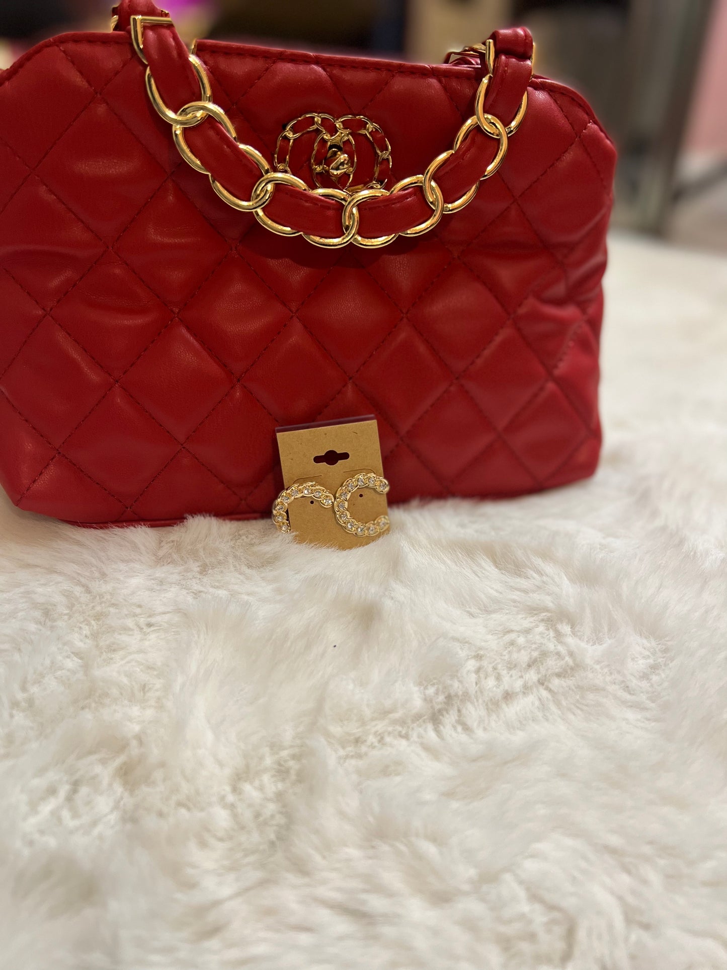 Pretty gyal leather tote bag